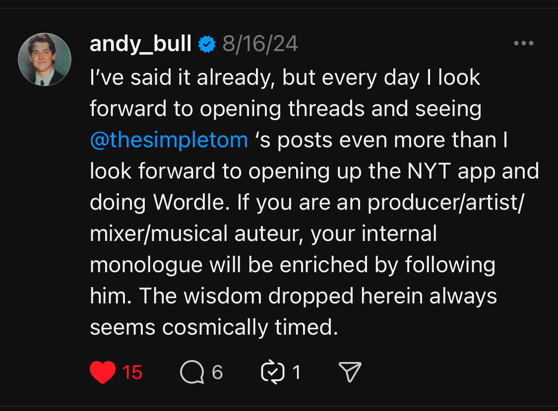 Customer testimonial