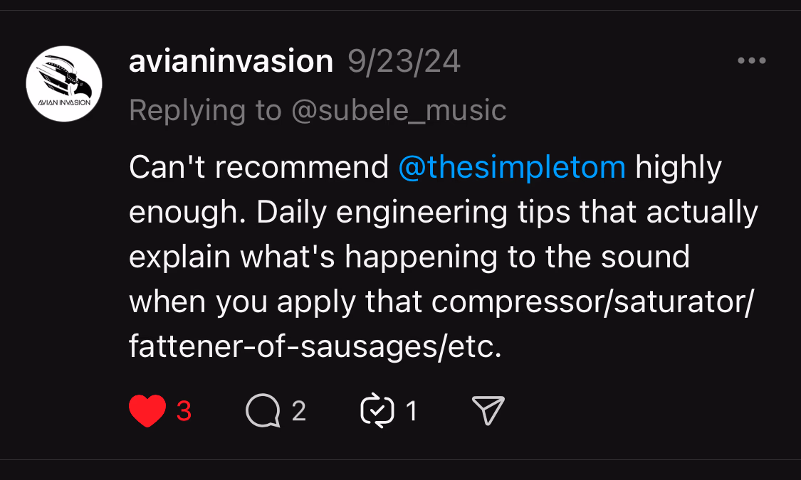 Customer testimonial