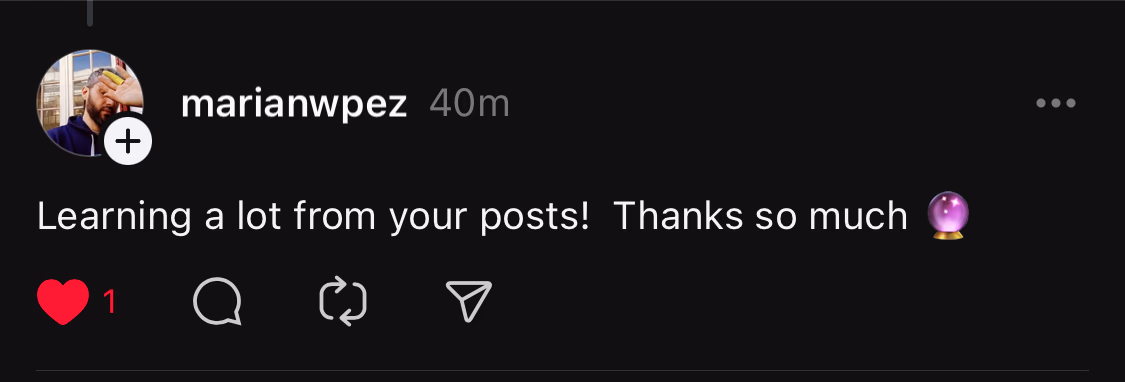 Customer testimonial